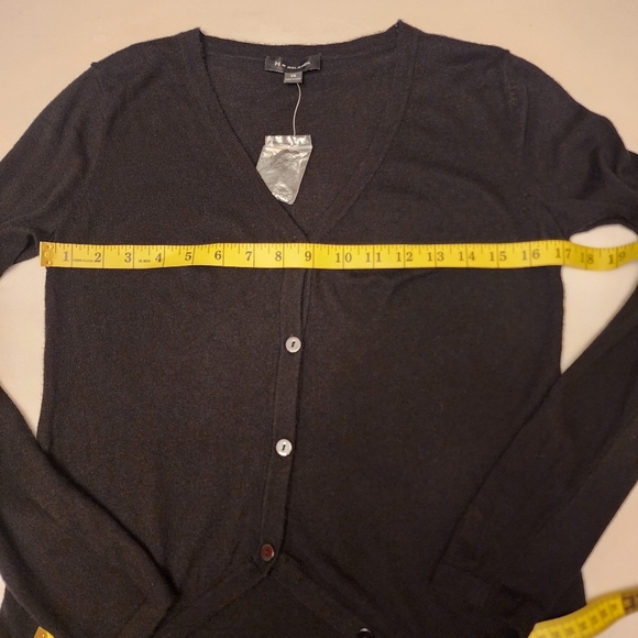 Halston Black Button Down Sweater Size XS - Picture 8 of 11